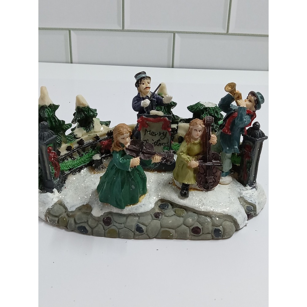 Cobblestone Corners 2002 Christmas Village Musical Quartet Musicians Figurine